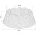 Guler pentru Pomul de Crăciun Rotund Maro Diam. 45 x 22 cm - WALTI WALTI