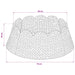 Guler pentru Pomul de Crăciun Rotund Maro Diam. 75 x 25 cm - WALTI WALTI