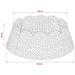 Guler pentru Pomul de Crăciun Rotund Maro Diam. 105 x 28 cm - WALTI WALTI
