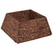 Guler pentru Pomul de Crăciun Pătrat Maro 50 x 50 x 25 cm - WALTI WALTI