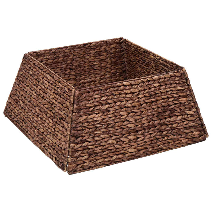 Guler pentru Pomul de Crăciun Pătrat Maro 60 x 60 x 28 cm - WALTI WALTI