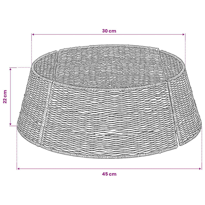 Guler pentru Pomul de Crăciun Rotund natural Ø 45 x 22 cm - WALTI WALTI