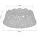 Guler pentru Pomul de Crăciun Rotund natural Diam. 60 x 22 cm - WALTI WALTI