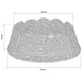 Guler pentru Pomul de Crăciun Rotund natural Ø 75 x 25 cm - WALTI WALTI