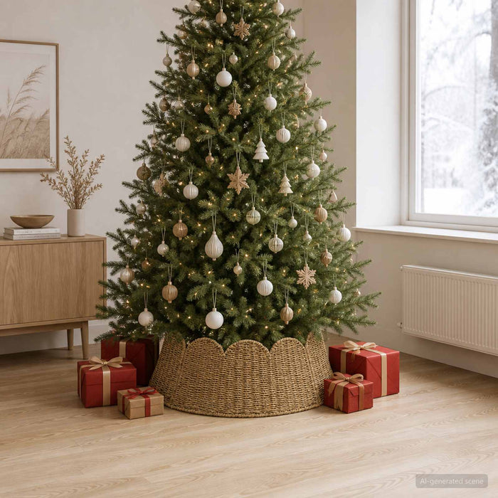 Guler pentru Pomul de Crăciun Rotund natural Ø 90 x 28 cm - WALTI WALTI