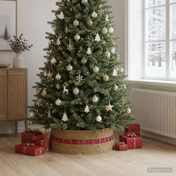 Guler pentru Pomul de Crăciun Rotund natural Diam. 90 x 28 cm - WALTI WALTI