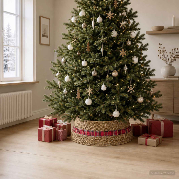 Guler pentru Pomul de Crăciun Rotund natural Diam. 105 x 28 cm - WALTI WALTI