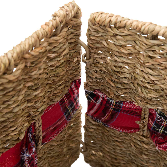Guler pentru Pomul de Crăciun Pătrat natural 50 x 50 x 25 cm - WALTI WALTI