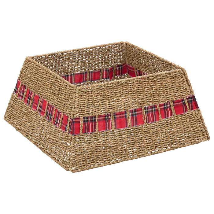 Guler pentru Pomul de Crăciun Pătrat natural 60 x 60 x 28 cm - WALTI WALTI