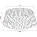 Guler pentru Pomul de Crăciun Rotund Gri Diam. 90 x 28 cm - WALTI WALTI