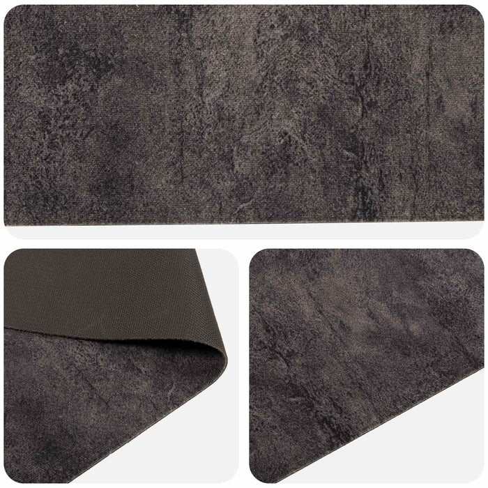 Covor de bucătărie beton negru 180 x 60 cm 100% Poliamidă WALTI