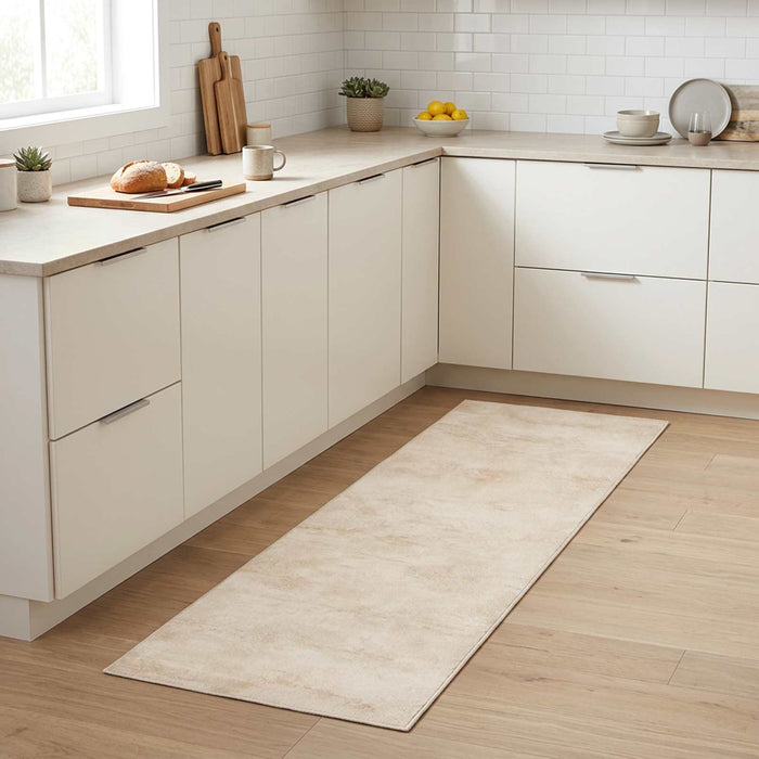 Covor de bucătărie Beton crem 150 x 45 cm 100% Poliamidă - WALTI WALTI