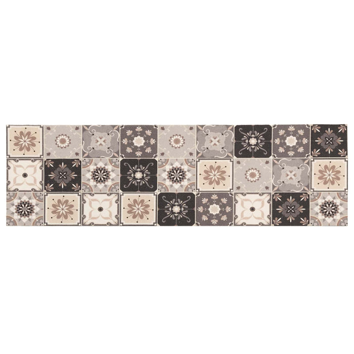 Covor de bucătărie Mozaic gri și bej 180 x 60 cm 100% Poliamidă WALTI