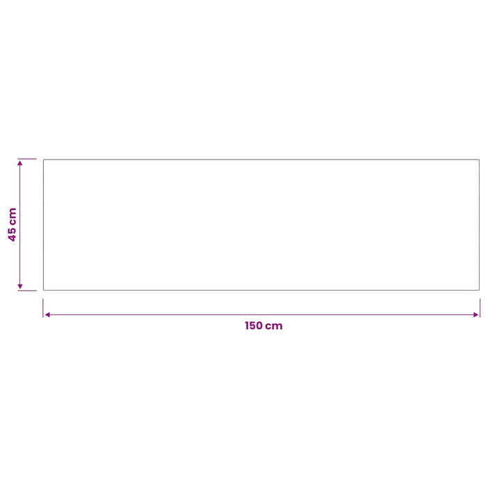 Covor de bucătărie Antracit în carouri 150 x 45 cm WALTI