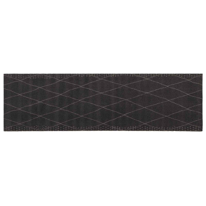 Covor de bucătărie carouri antracit 180 x 60 cm 100% Poliamidă WALTI
