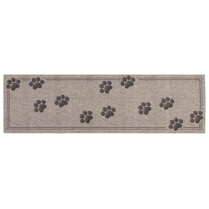 Covor de bucătărie Lăbuțe gri 180 x 60 cm 100% Poliamidă WALTI