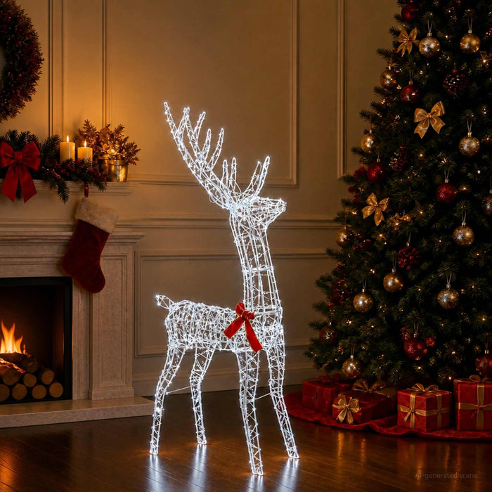Cerb de Crăciun 3D LOVIISA 300 LED-uri Alb rece - WALTI WALTI