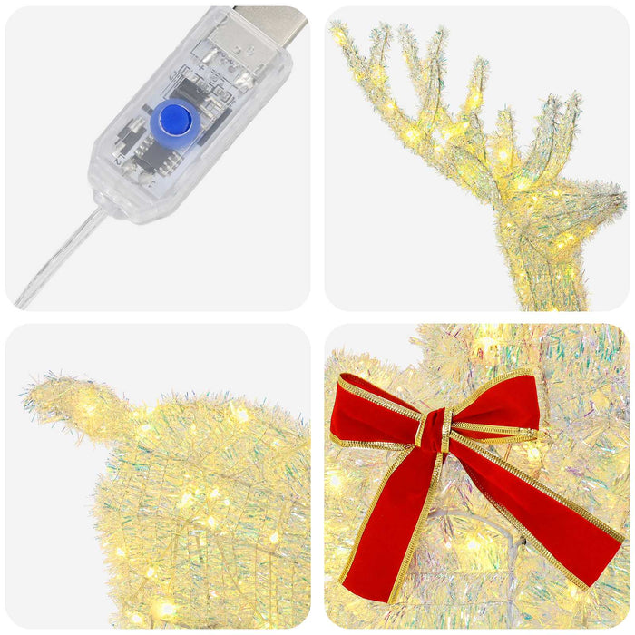 Cerb de Crăciun 3D LOVIISA 140 LED-uri Alb cald - WALTI WALTI