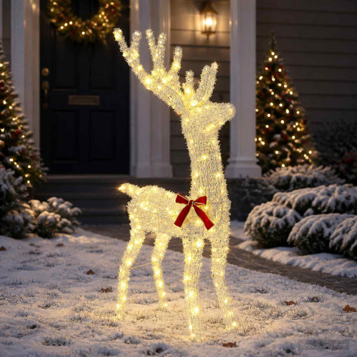 Cerb de Crăciun 3D LOVIISA 140 LED-uri Alb cald - WALTI WALTI