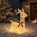 Cerb de Crăciun 3D LOVIISA 140 LED-uri Alb cald 55 x 22 x 63 cm - WALTI WALTI