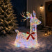 Cerb de Crăciun 3D LOVIISA 140 LED-uri Multicolor - WALTI WALTI