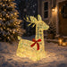 Cerb de Crăciun 3D LOVIISA 140 LED-uri Alb cald 55 x 22 x 63 cm - WALTI WALTI
