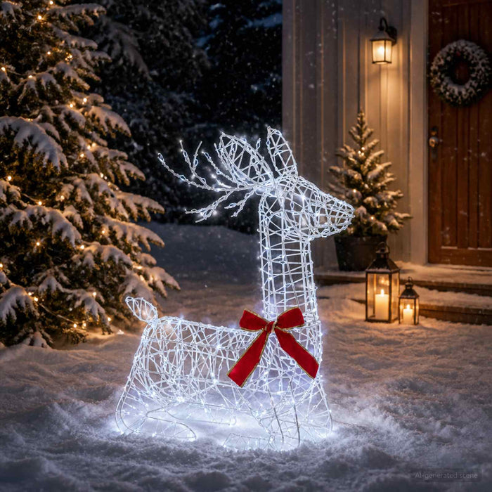 Cerb de Crăciun 3D LOVIISA 280 LED-uri Alb rece 55 x 22 x 63 cm - WALTI WALTI