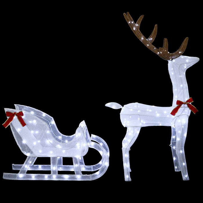 Sanie cu ren LOVIISA 200 LED-uri Alb rece 70 x 26 x 128,5 cm WALTI