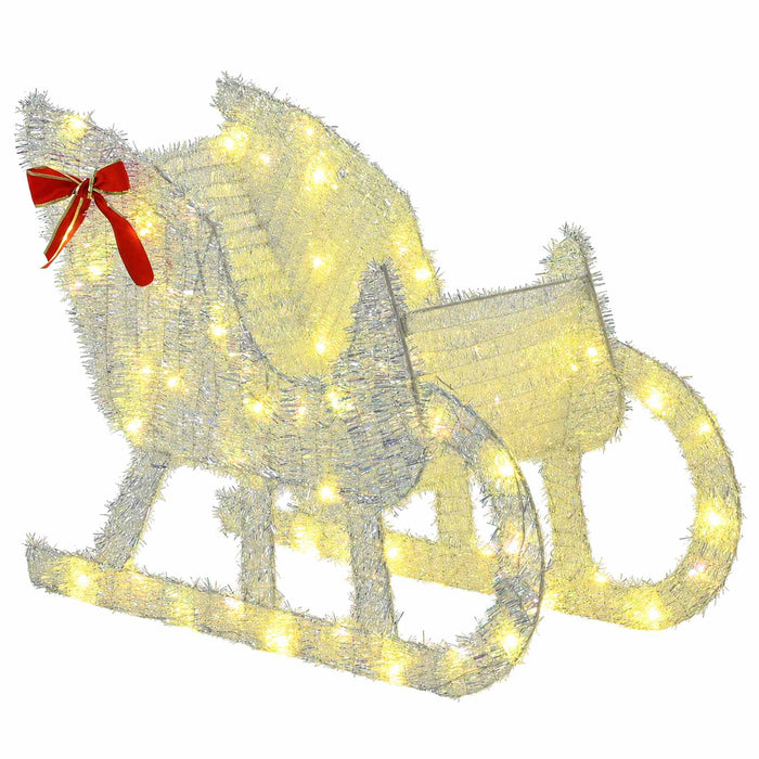 Sanie cu ren LOVIISA 200 LED-uri Alb cald 70 x 26 x 128,5 cm WALTI