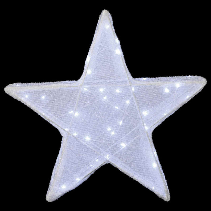 Stea de Crăciun 3D 50 LED-uri Alb rece 55 x 53,5 x 10 cm WALTI