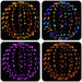 Lumină decorativă de Crăciun 192 LED-uri RGB - WALTI WALTI
