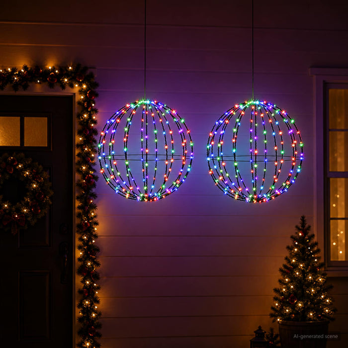 Lumină decorativă de Crăciun 2 buc. 192 LED-uri RGB - WALTI WALTI