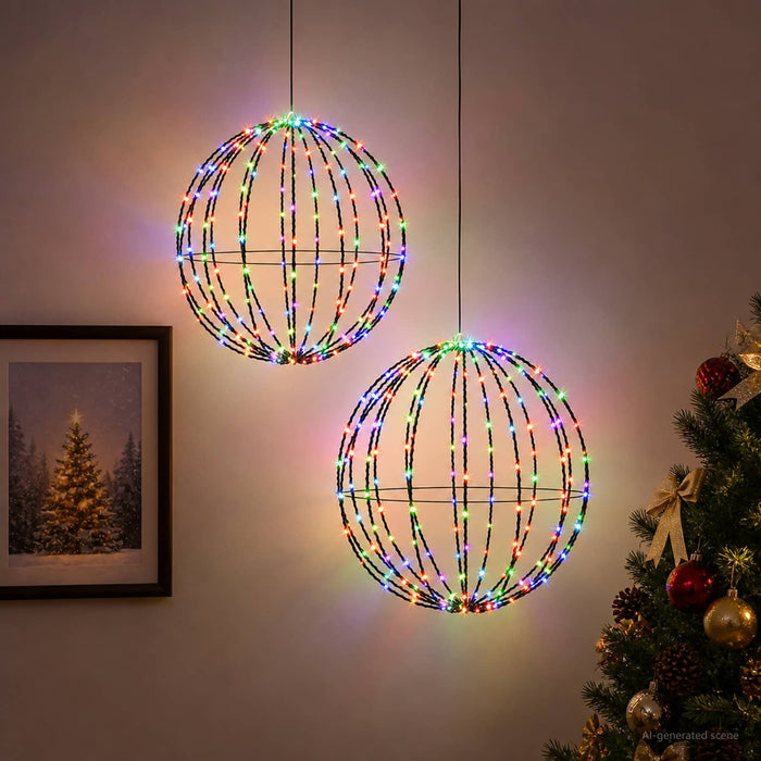 Lumină decorativă de Crăciun 2 buc. 192 LED-uri RGB - WALTI WALTI