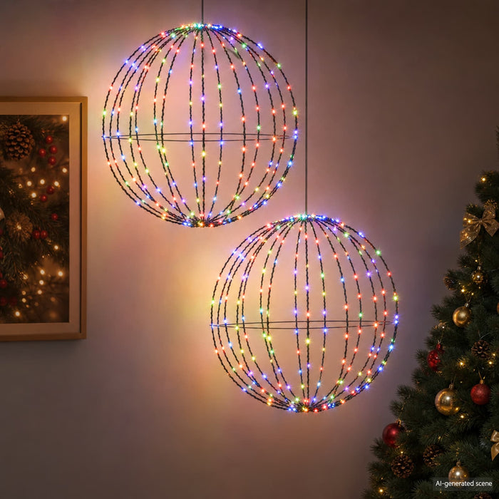 Lumină decorativă de Crăciun 2 buc. 384 LED-uri RGB - WALTI WALTI