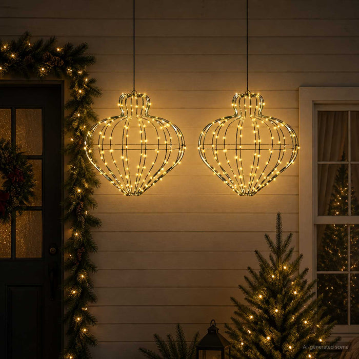 Lumină decorativă de Crăciun 2 buc. 384 LED-uri Alb cald - WALTI WALTI