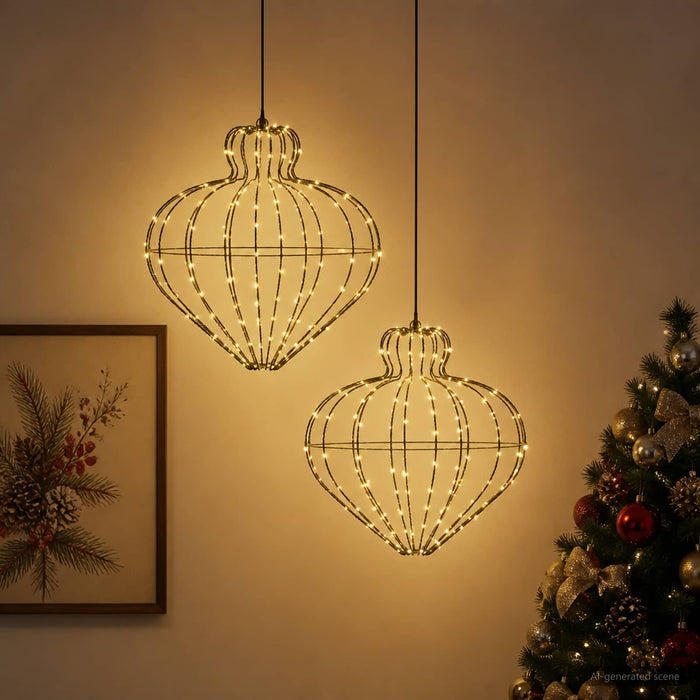 Lumină decorativă de Crăciun 2 buc. 384 LED-uri Alb cald - WALTI WALTI