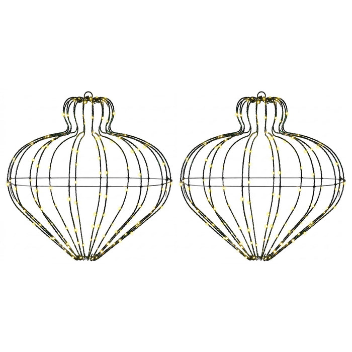 Lumină decorativă de Crăciun 2 buc. 384 LED-uri Alb cald - WALTI WALTI