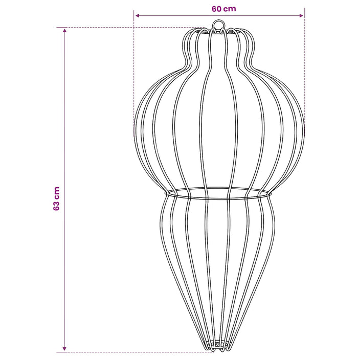 Lumină decorativă de Crăciun 2 buc. 640 LED-uri Multicolor - WALTI WALTI