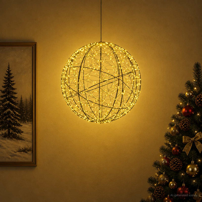 Lumină decorativă de Crăciun 750 LED-uri Alb cald Ø 50 x 52 cm WALTI
