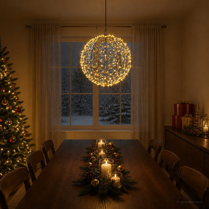 Lumină decorativă de Crăciun 750 LED-uri Alb cald Ø 50 x 52 cm WALTI