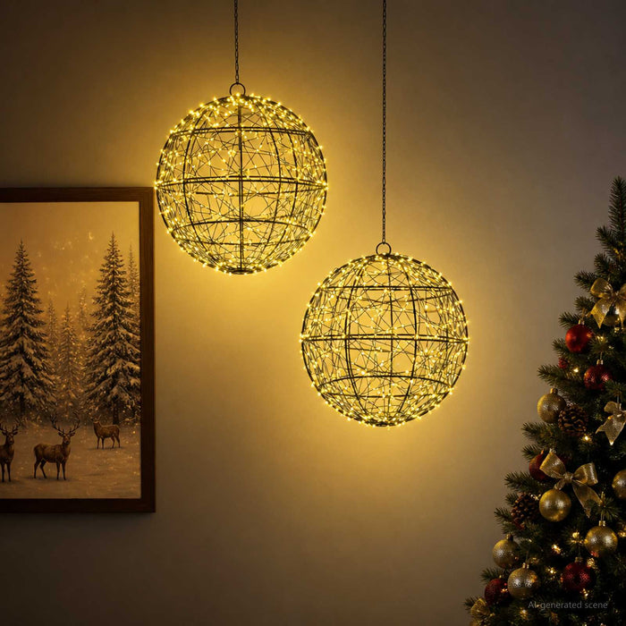 Lumină decorativă de Crăciun 2 buc. 600 LED-uri Alb cald - WALTI WALTI