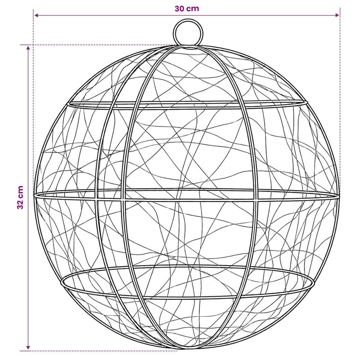 Lumină decorativă de Crăciun 2 buc. 600 LED-uri Alb cald - WALTI WALTI