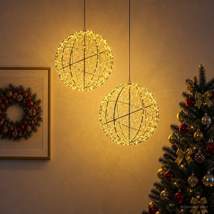 Lumină decorativă de Crăciun 2 buc. 1500 LED-uri Alb cald - WALTI WALTI