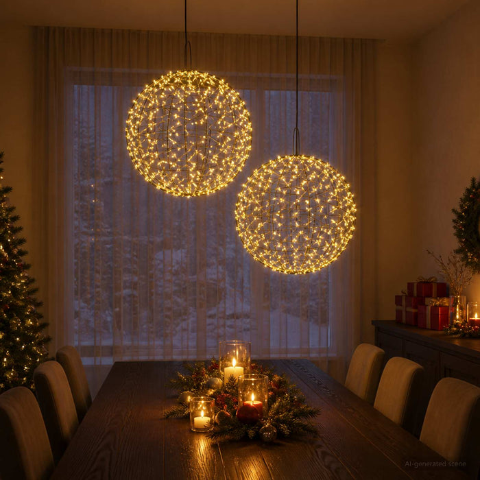 Lumină decorativă de Crăciun 2 buc. 1900 LED-uri Alb cald WALTI