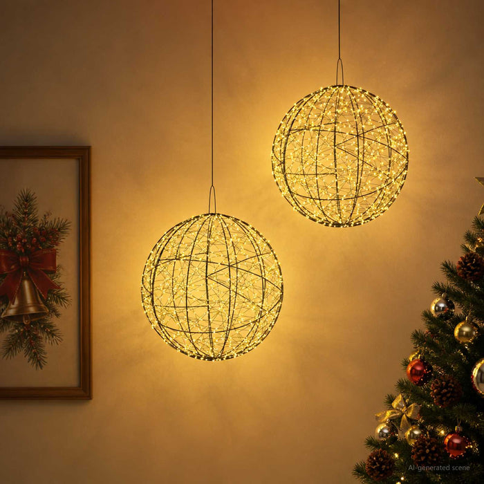 Lumină decorativă de Crăciun 2 buc. 1900 LED-uri Alb cald WALTI
