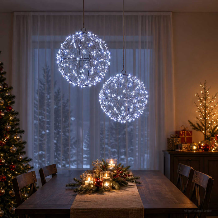 Lumină decorativă de Crăciun 2 buc. 400 LED-uri Alb rece - WALTI WALTI