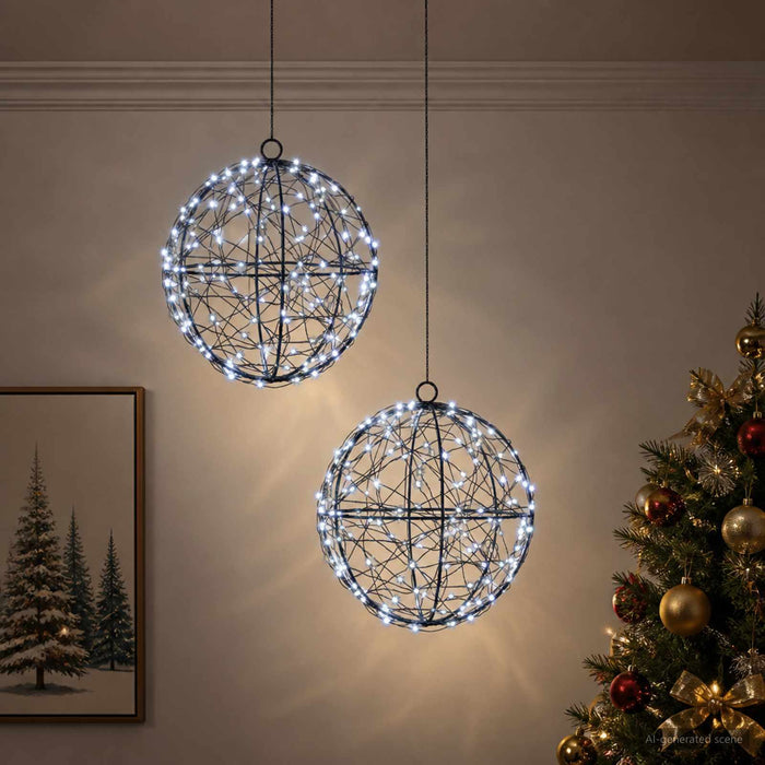 Lumină decorativă de Crăciun 2 buc. 400 LED-uri Alb rece - WALTI WALTI