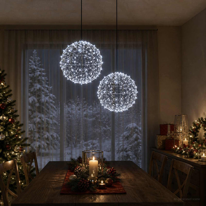 Lumină decorativă de Crăciun 2 buc. 600 LED-uri Alb rece - WALTI WALTI
