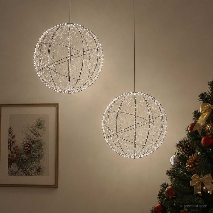 Lumină decorativă de Crăciun 2 buc. 1000 LED-uri Alb rece - WALTI WALTI