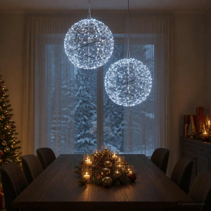 Lumină decorativă de Crăciun 2 buc. 1500 LED-uri Alb rece - WALTI WALTI